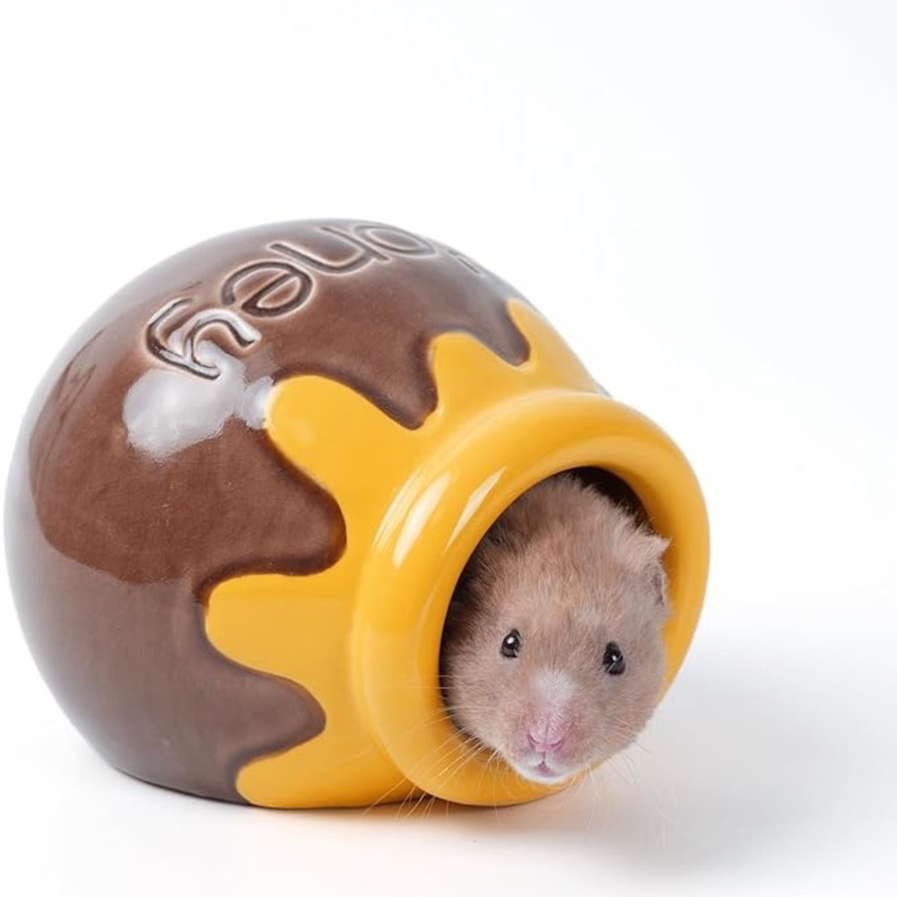 Ceramic Hamster Honey Pot Shape Hideout (New in Box)